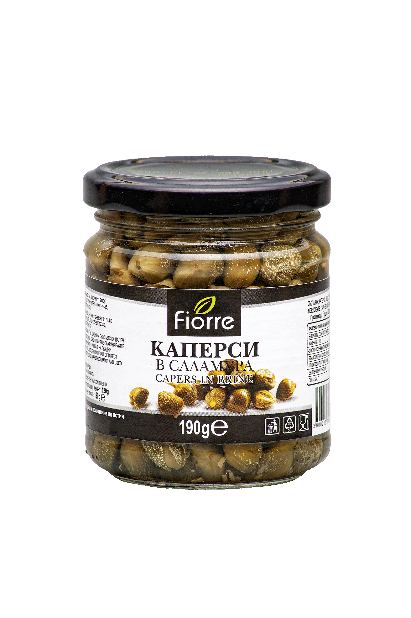 КАПЕРСИ 190g FIORRE КАПЕРСИ 190g FIORRE